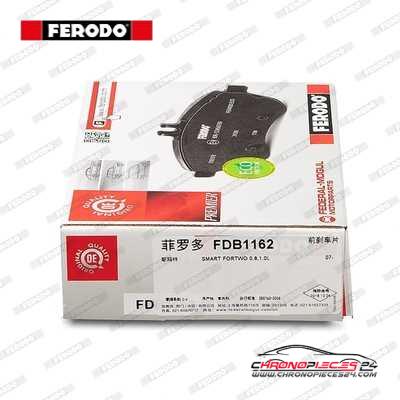 Achat de FERODO FDB1162 Kit de plaquettes de frein, frein à disque pas chères