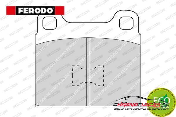 Achat de FERODO FDB128 Kit de plaquettes de frein, frein à disque pas chères