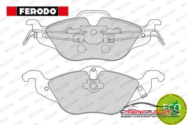 Achat de FERODO FDB1293 Kit de plaquettes de frein, frein à disque pas chères