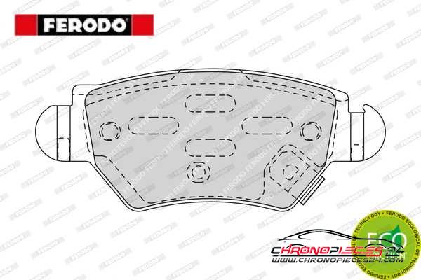 Achat de FERODO FDB1294 Kit de plaquettes de frein, frein à disque pas chères