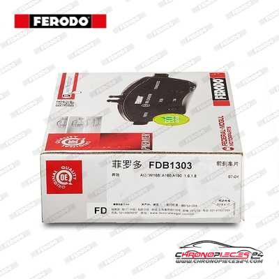 Achat de FERODO FDB1303 Kit de plaquettes de frein, frein à disque pas chères