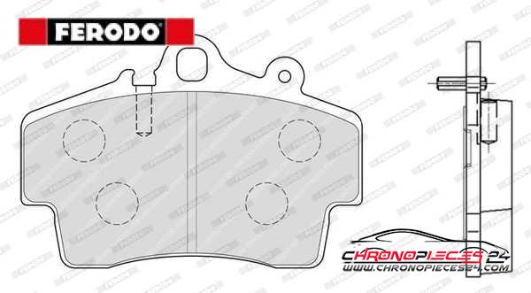 Achat de FERODO FDB1307 Kit de plaquettes de frein, frein à disque pas chères