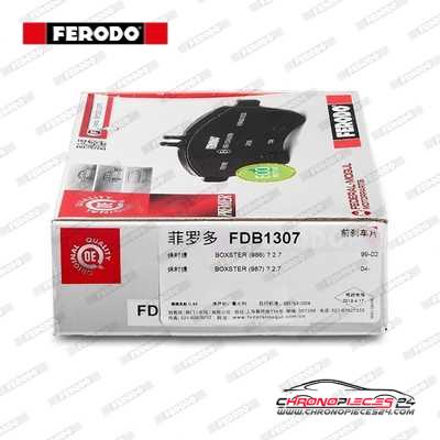 Achat de FERODO FDB1307 Kit de plaquettes de frein, frein à disque pas chères