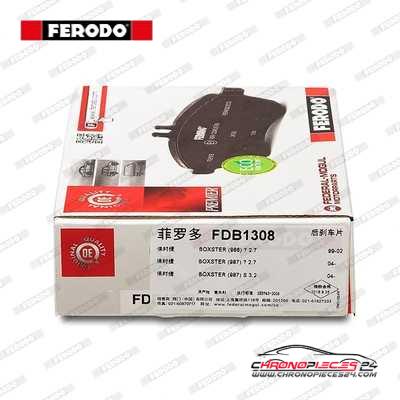 Achat de FERODO FDB1308 Kit de plaquettes de frein, frein à disque pas chères