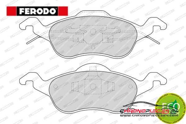 Achat de FERODO FDB1318 Kit de plaquettes de frein, frein à disque pas chères