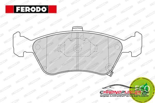 Achat de FERODO FDB1321 Kit de plaquettes de frein, frein à disque pas chères