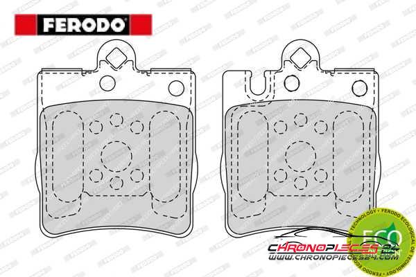 Achat de FERODO FDB1322 Kit de plaquettes de frein, frein à disque pas chères