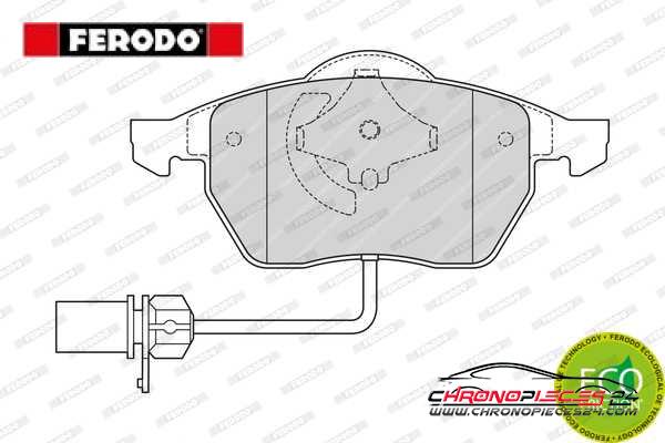 Achat de FERODO FDB1323 Kit de plaquettes de frein, frein à disque pas chères