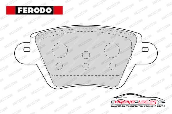 Achat de FERODO FDB1380 Kit de plaquettes de frein, frein à disque pas chères