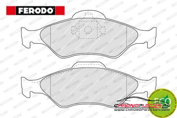 Achat de FERODO FDB1393 Kit de plaquettes de frein, frein à disque pas chères