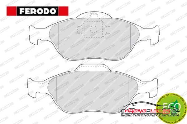 Achat de FERODO FDB1394 Kit de plaquettes de frein, frein à disque pas chères