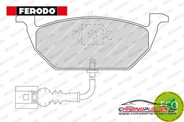 Achat de FERODO FDB1398 Kit de plaquettes de frein, frein à disque pas chères