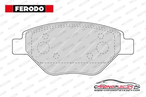 Achat de FERODO FDB1409 Kit de plaquettes de frein, frein à disque pas chères