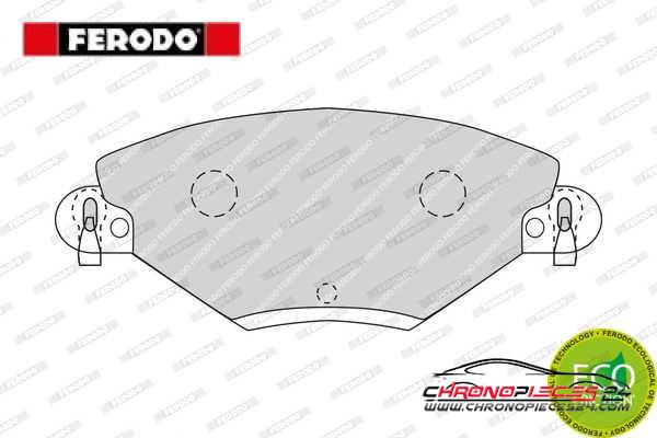 Achat de FERODO FDB1411 Kit de plaquettes de frein, frein à disque pas chères