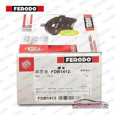 Achat de FERODO FDB1412 Kit de plaquettes de frein, frein à disque pas chères