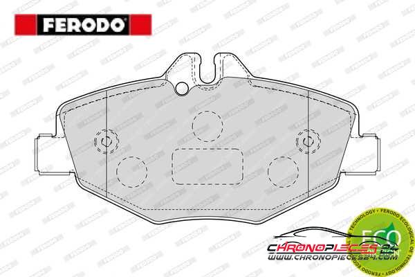 Achat de FERODO FDB1414 Kit de plaquettes de frein, frein à disque pas chères