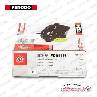 Achat de FERODO FDB1416 Kit de plaquettes de frein, frein à disque pas chères