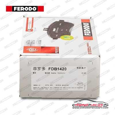 Achat de FERODO FDB1420 Kit de plaquettes de frein, frein à disque pas chères