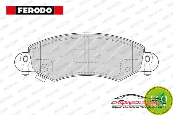 Achat de FERODO FDB1423 Kit de plaquettes de frein, frein à disque pas chères