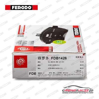 Achat de FERODO FDB1426 Kit de plaquettes de frein, frein à disque pas chères