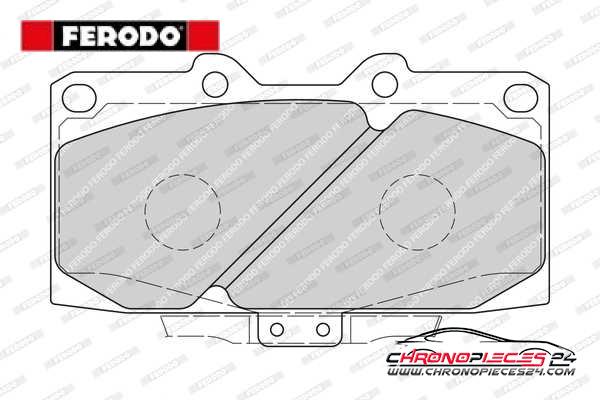 Achat de FERODO FDB1433 Kit de plaquettes de frein, frein à disque pas chères