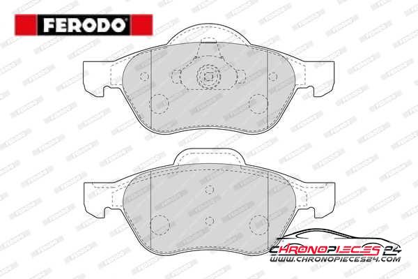 Achat de FERODO FDB1440 Kit de plaquettes de frein, frein à disque pas chères