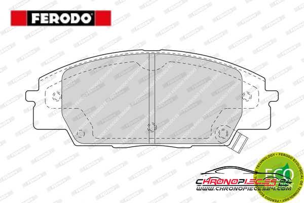 Achat de FERODO FDB1444 Kit de plaquettes de frein, frein à disque pas chères