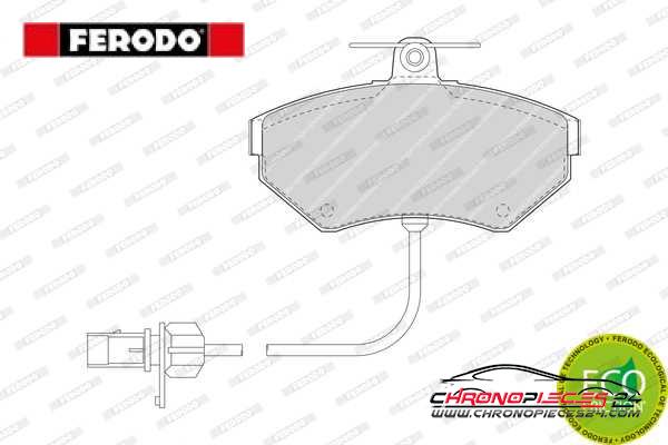 Achat de FERODO FDB1451 Kit de plaquettes de frein, frein à disque pas chères