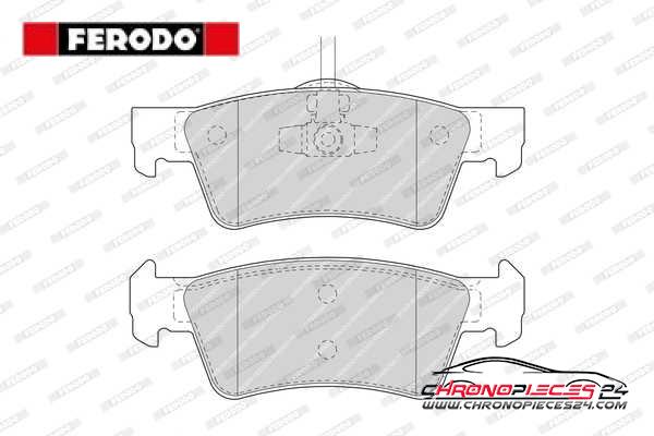 Achat de FERODO FDB1460 Kit de plaquettes de frein, frein à disque pas chères