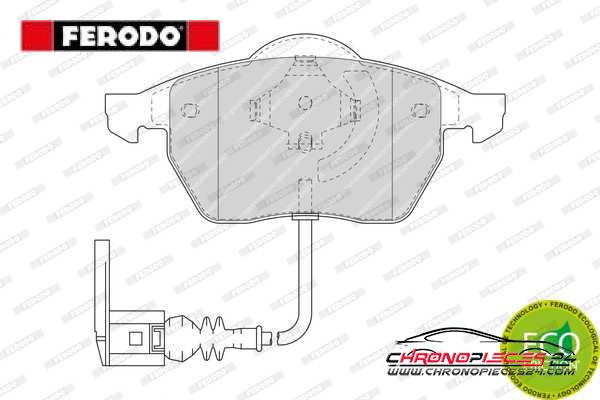 Achat de FERODO FDB1463 Kit de plaquettes de frein, frein à disque pas chères