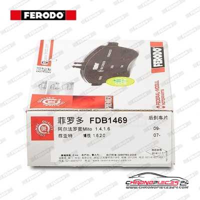 Achat de FERODO FDB1469 Kit de plaquettes de frein, frein à disque pas chères