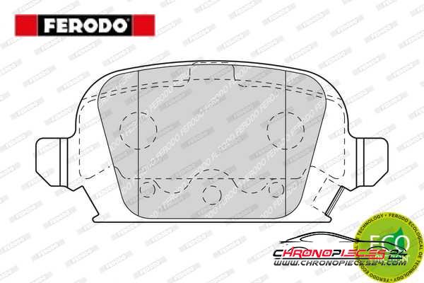 Achat de FERODO FDB1472 Kit de plaquettes de frein, frein à disque pas chères