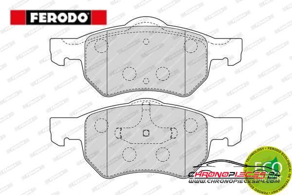 Achat de FERODO FDB1474 Kit de plaquettes de frein, frein à disque pas chères