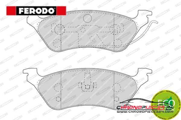 Achat de FERODO FDB1475 Kit de plaquettes de frein, frein à disque pas chères