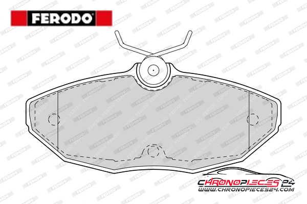 Achat de FERODO FDB1486 Kit de plaquettes de frein, frein à disque pas chères