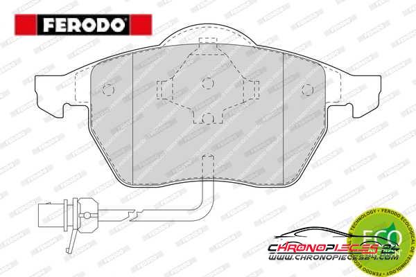 Achat de FERODO FDB1496 Kit de plaquettes de frein, frein à disque pas chères