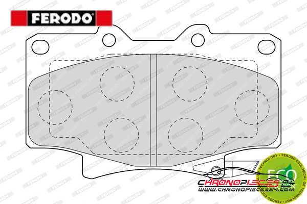 Achat de FERODO FDB1502 Kit de plaquettes de frein, frein à disque pas chères