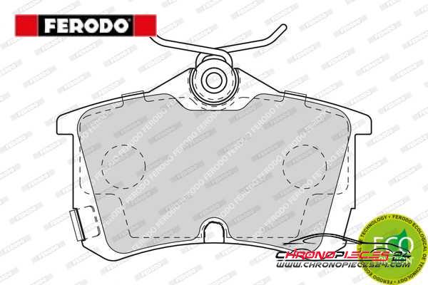 Achat de FERODO FDB1506 Kit de plaquettes de frein, frein à disque pas chères