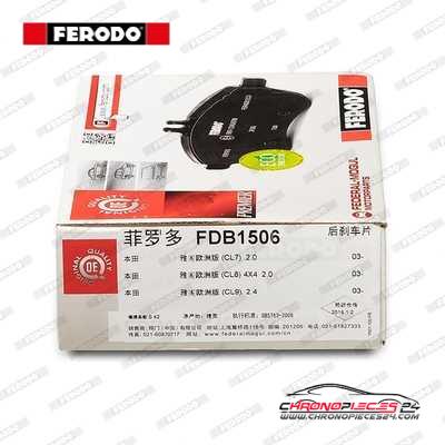 Achat de FERODO FDB1506 Kit de plaquettes de frein, frein à disque pas chères