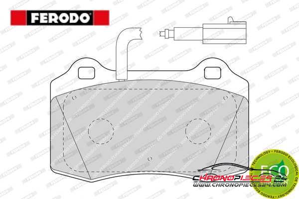 Achat de FERODO FDB1508 Kit de plaquettes de frein, frein à disque pas chères