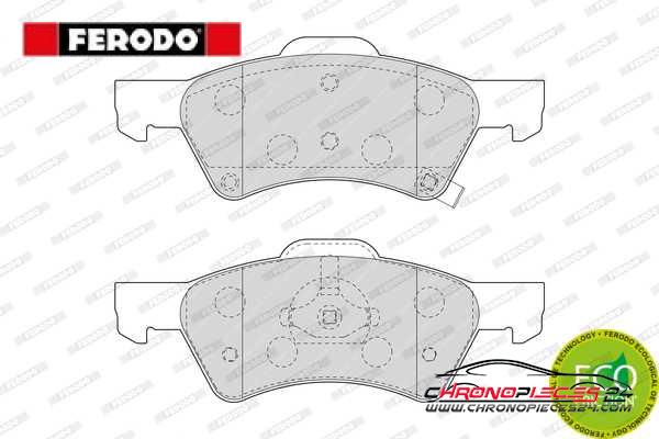 Achat de FERODO FDB1510 Kit de plaquettes de frein, frein à disque pas chères