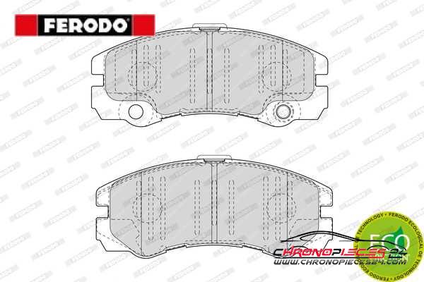 Achat de FERODO FDB1511 Kit de plaquettes de frein, frein à disque pas chères