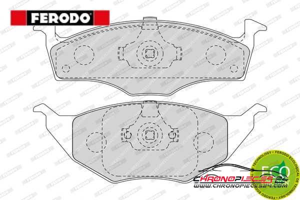 Achat de FERODO FDB1517 Kit de plaquettes de frein, frein à disque pas chères