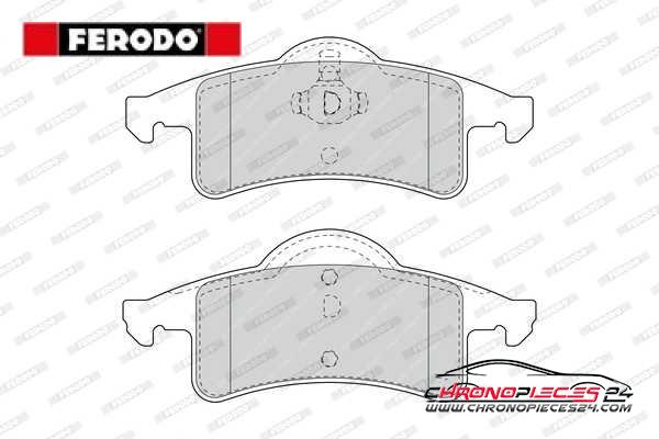 Achat de FERODO FDB1524 Kit de plaquettes de frein, frein à disque pas chères