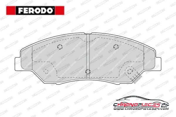 Achat de FERODO FDB1536 Kit de plaquettes de frein, frein à disque pas chères