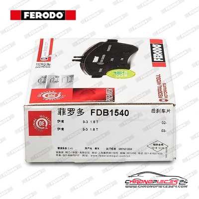 Achat de FERODO FDB1540 Kit de plaquettes de frein, frein à disque pas chères