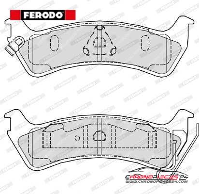 Achat de FERODO FDB1549 Kit de plaquettes de frein, frein à disque pas chères