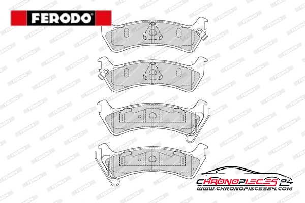 Achat de FERODO FDB1549 Kit de plaquettes de frein, frein à disque pas chères