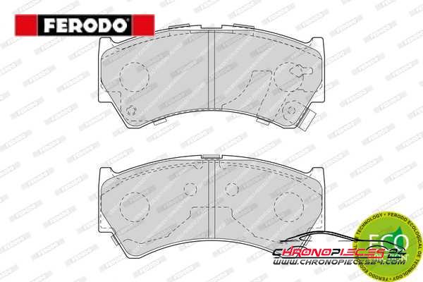 Achat de FERODO FDB1551 Kit de plaquettes de frein, frein à disque pas chères