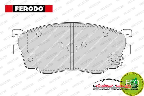 Achat de FERODO FDB1557 Kit de plaquettes de frein, frein à disque pas chères